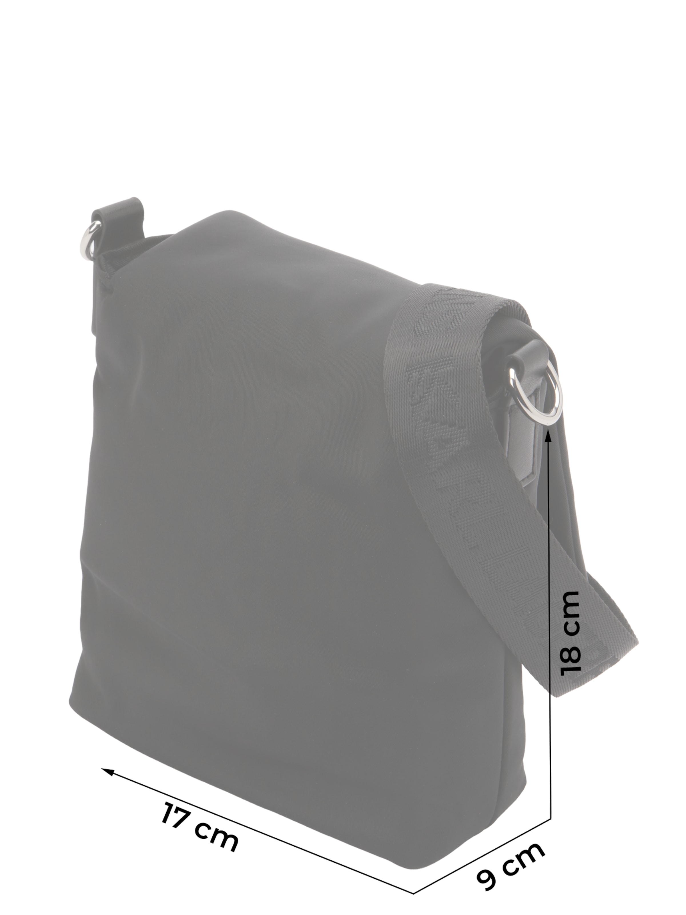 KARL LAGERFELD JEANS - Bolso de hombro en negro: frente