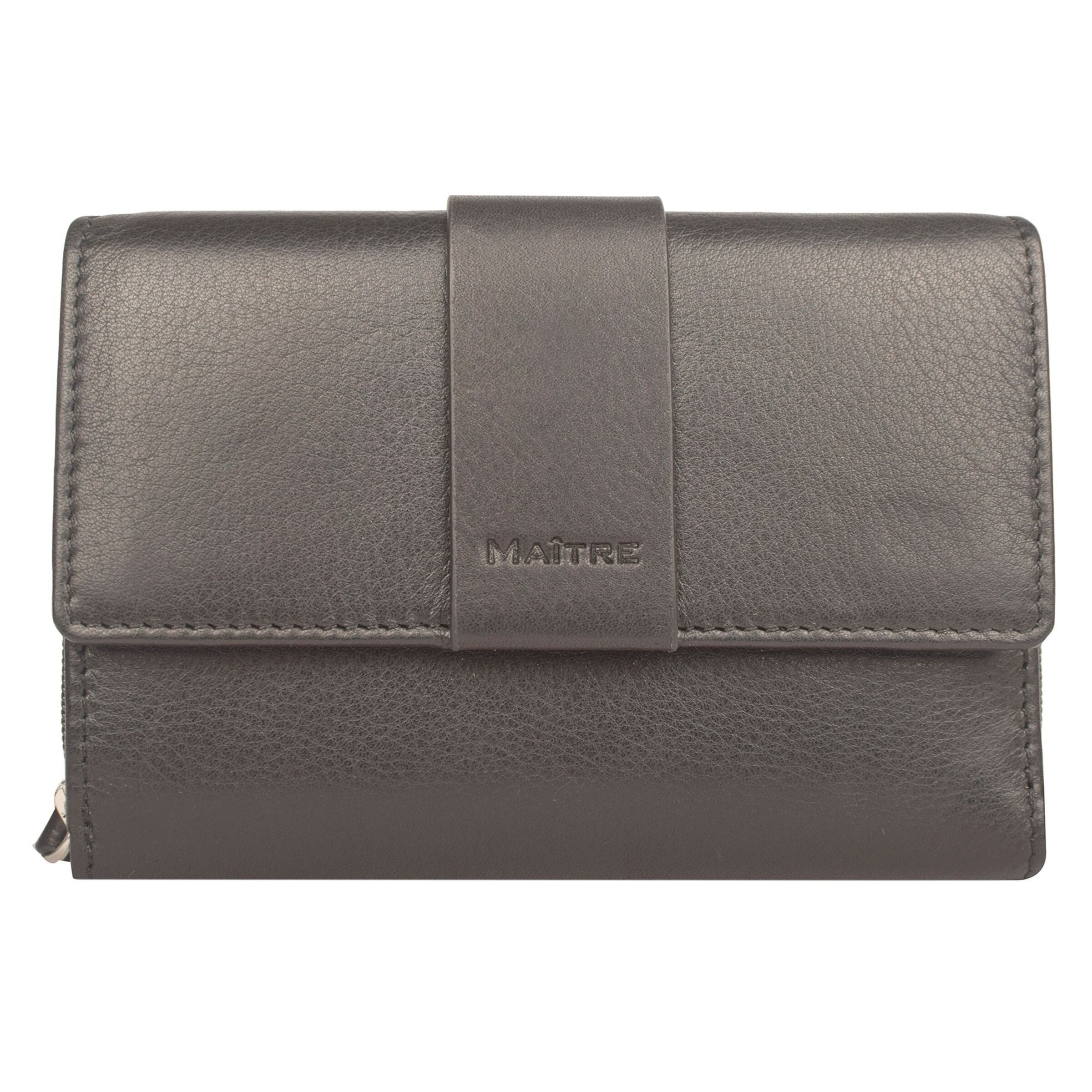 Maître Wallet 'Diethilde ' in Black: front