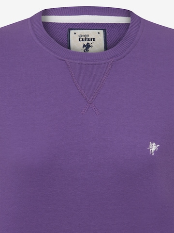 DENIM CULTURE Sweatshirt 'Wendy' in Purple