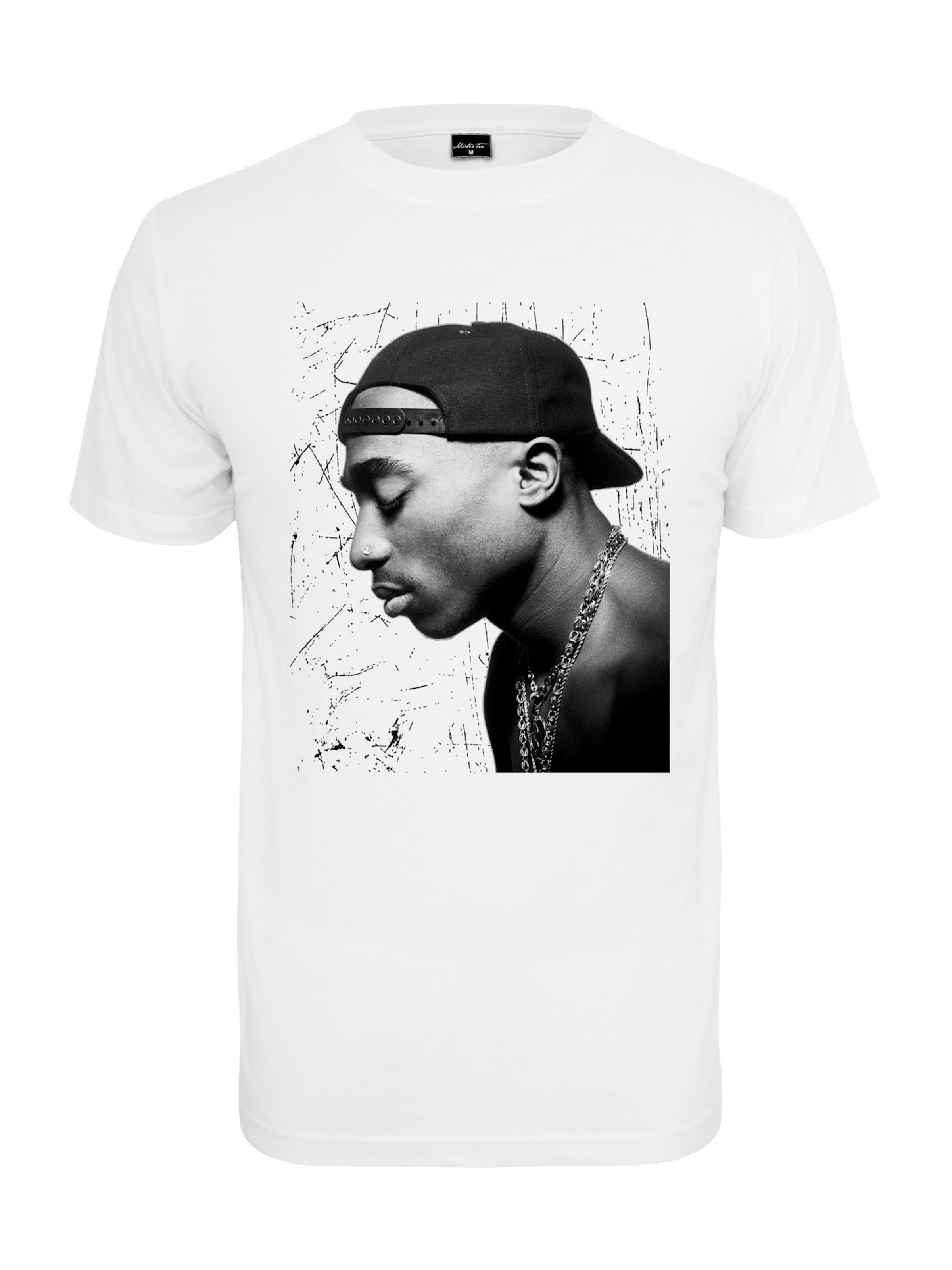 T-Shirt 'Tupac' Mister Tee en blanc : devant