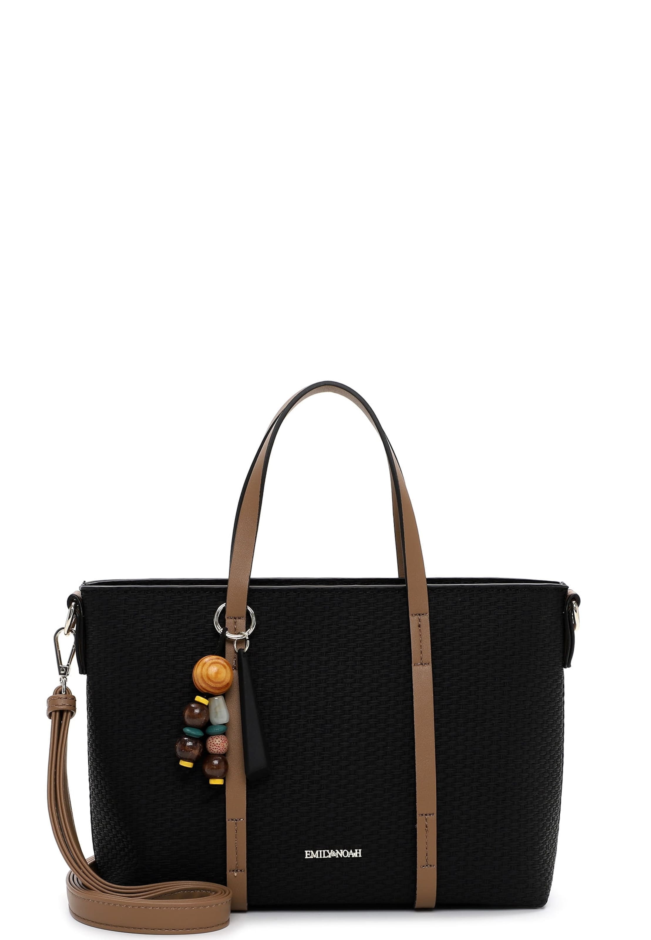 Cabas 'Johanna' Emily & Noah en noir : devant
