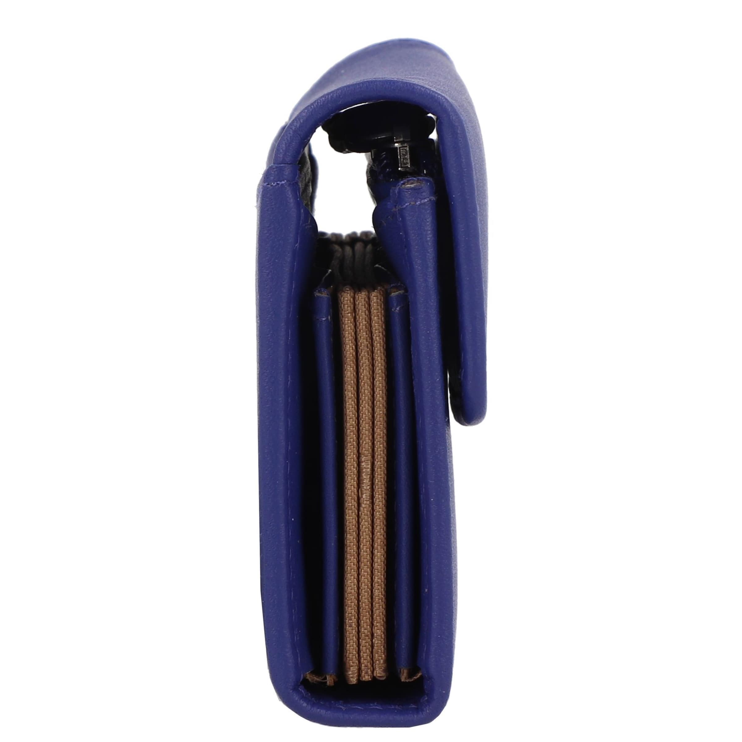 Braun Büffel Wallet 'Joy' in Blue