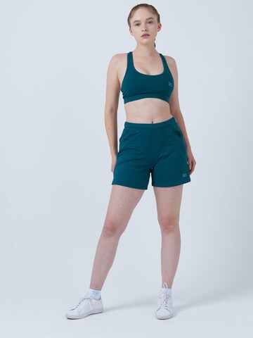 SPORTKIND Loose fit Workout Pants 'Bermuda Shorts' in Green: front