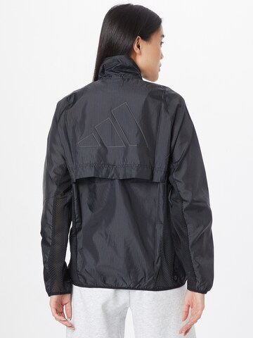 ADIDAS SPORTSWEAR Sports jacket 'Run Icons ' in Black