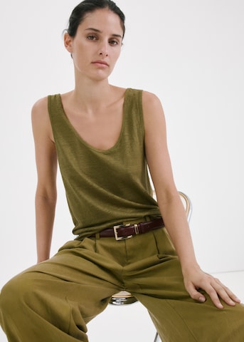 MANGO Top | zelena barva: sprednja stran