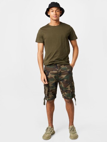 Regular Pantalon cargo Brandit en vert