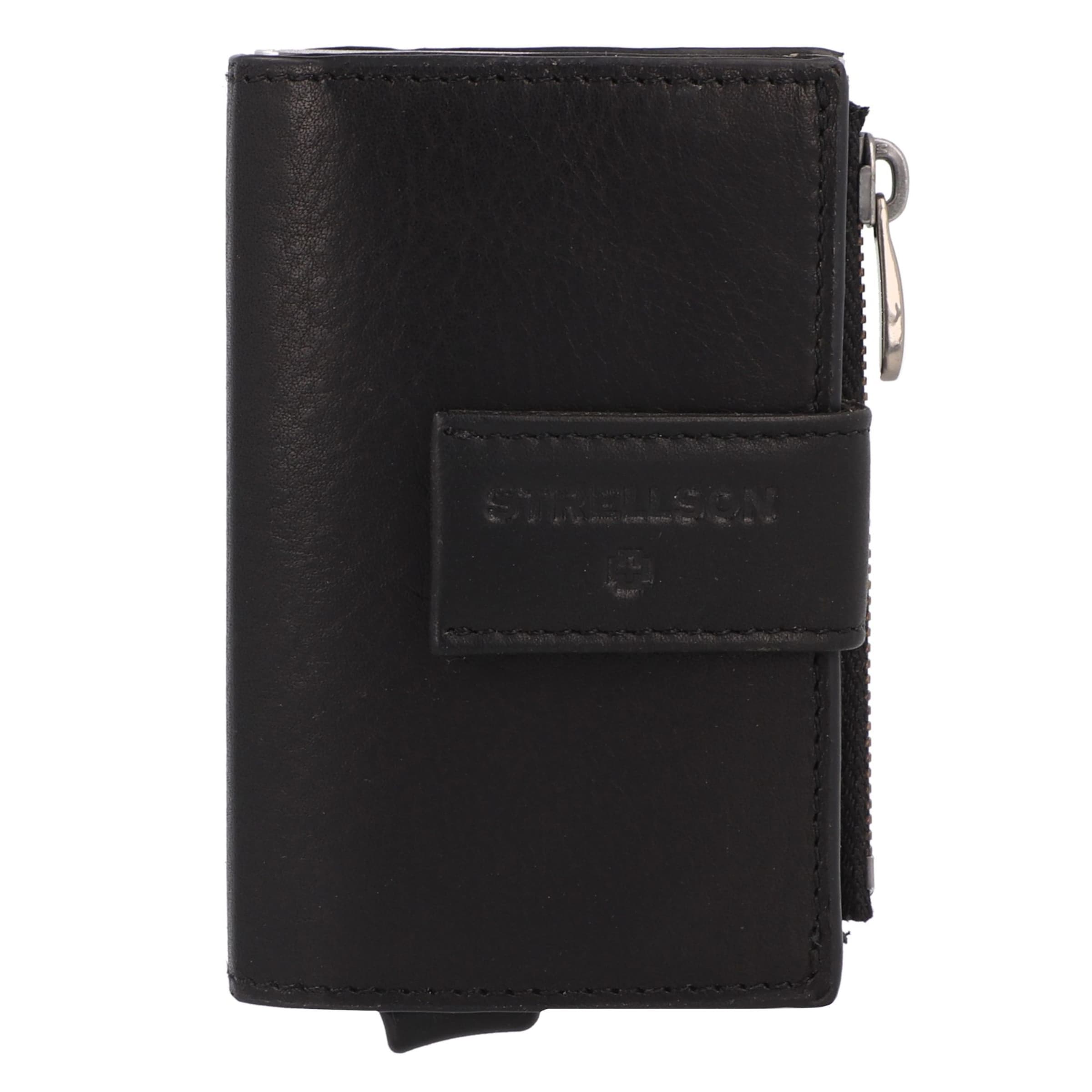 STRELLSON Peňaženka 'Brick Lane' - Čierna: predná strana