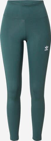 ADIDAS ORIGINALS Skinny Leggings 'Adicolor Classics Tonal 3-Stripes' in Green: front