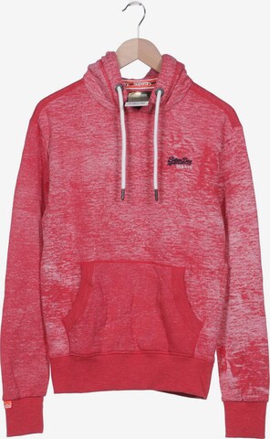 Superdry Sweatshirt & Zip-Up Hoodie in M in Pink: front