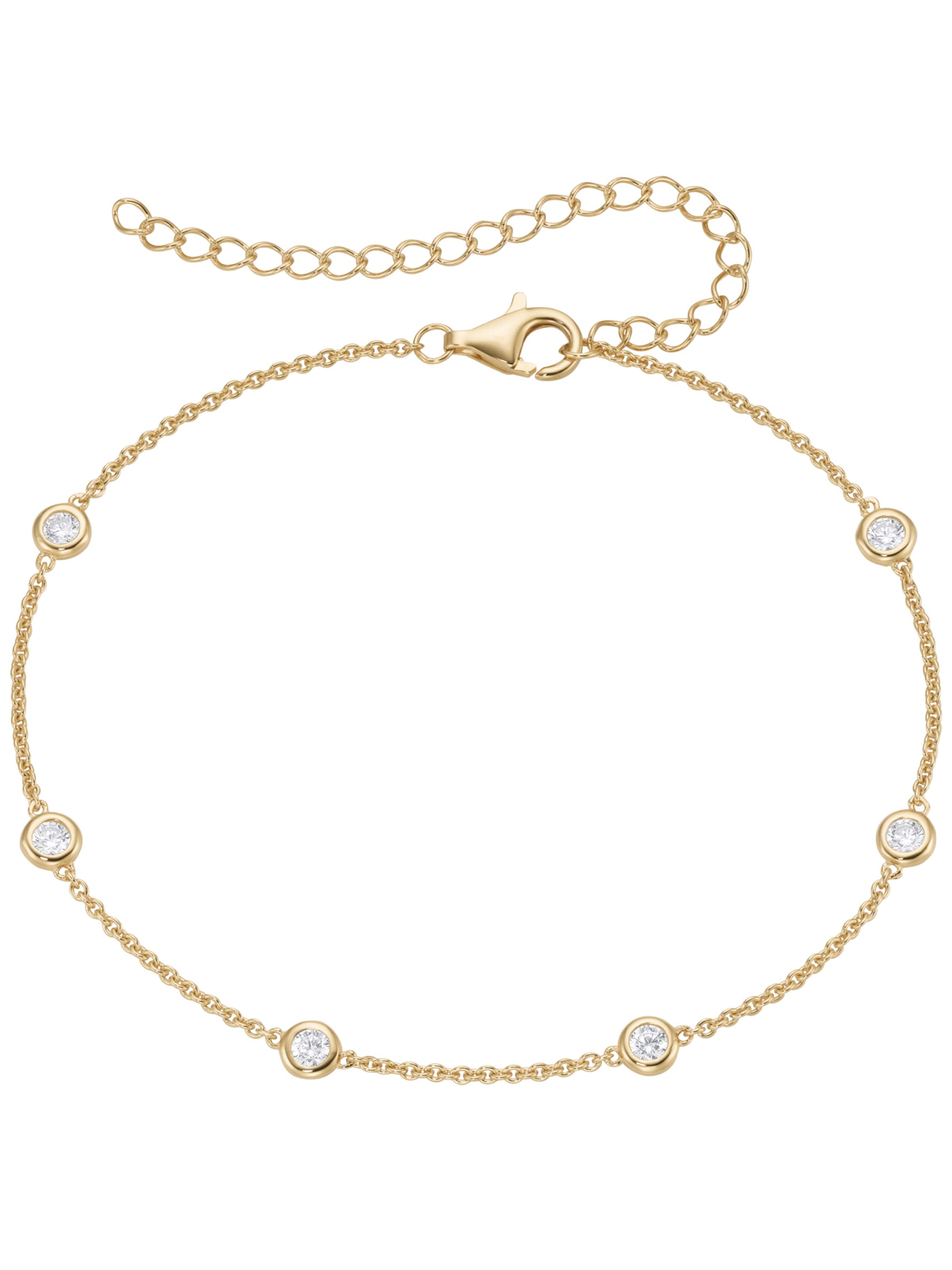 Smart Jewel Foot jewelry in Gold: front