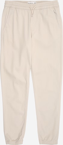 Abercrombie & Fitch Ozke Hlače | siva barva: sprednja stran