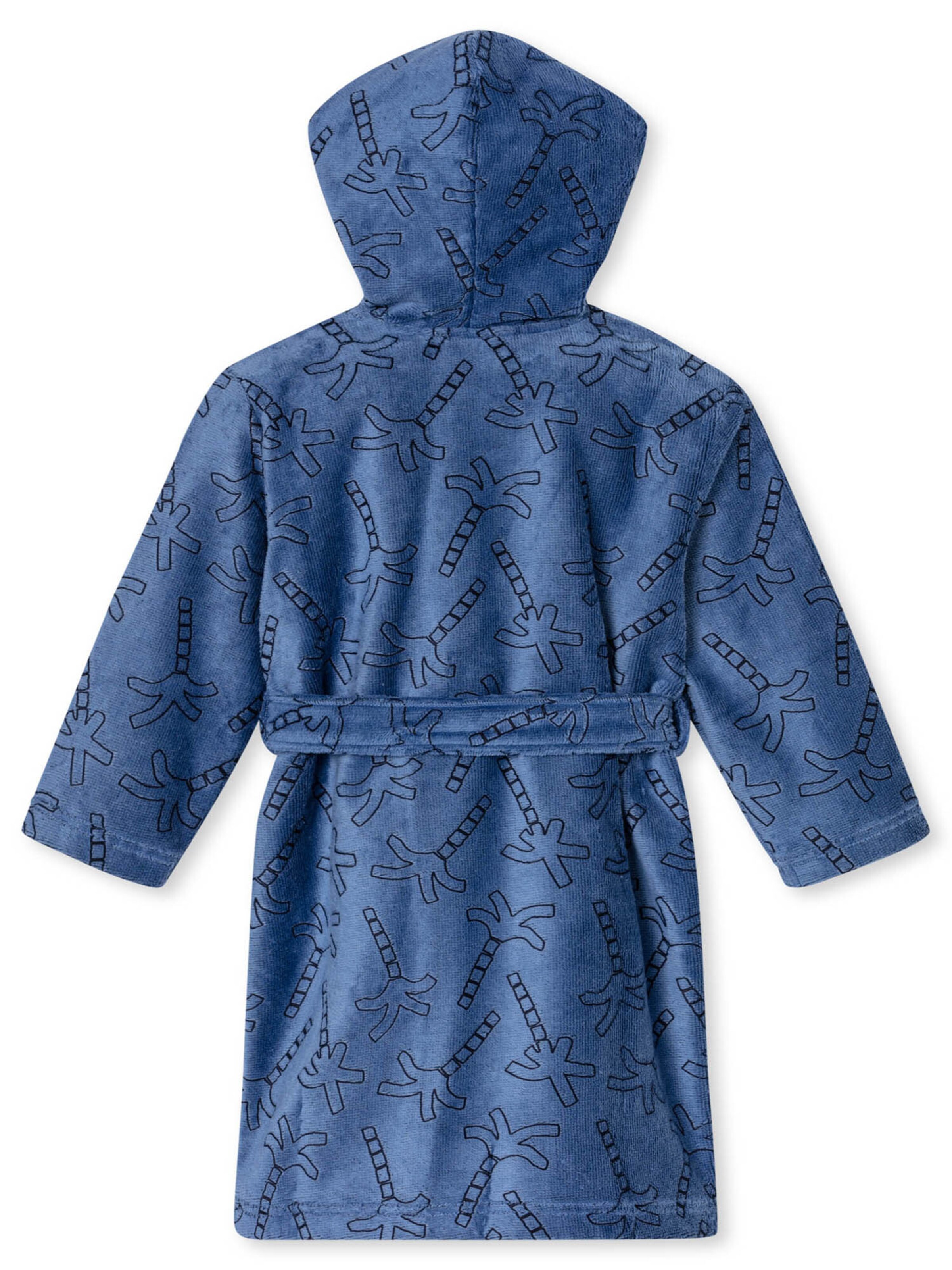 SCHIESSER Bathrobe 'Aqua' in Blue