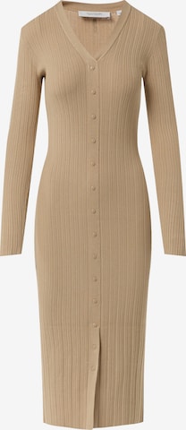 comma casual identity Strickkleid in Beige: Vorderseite