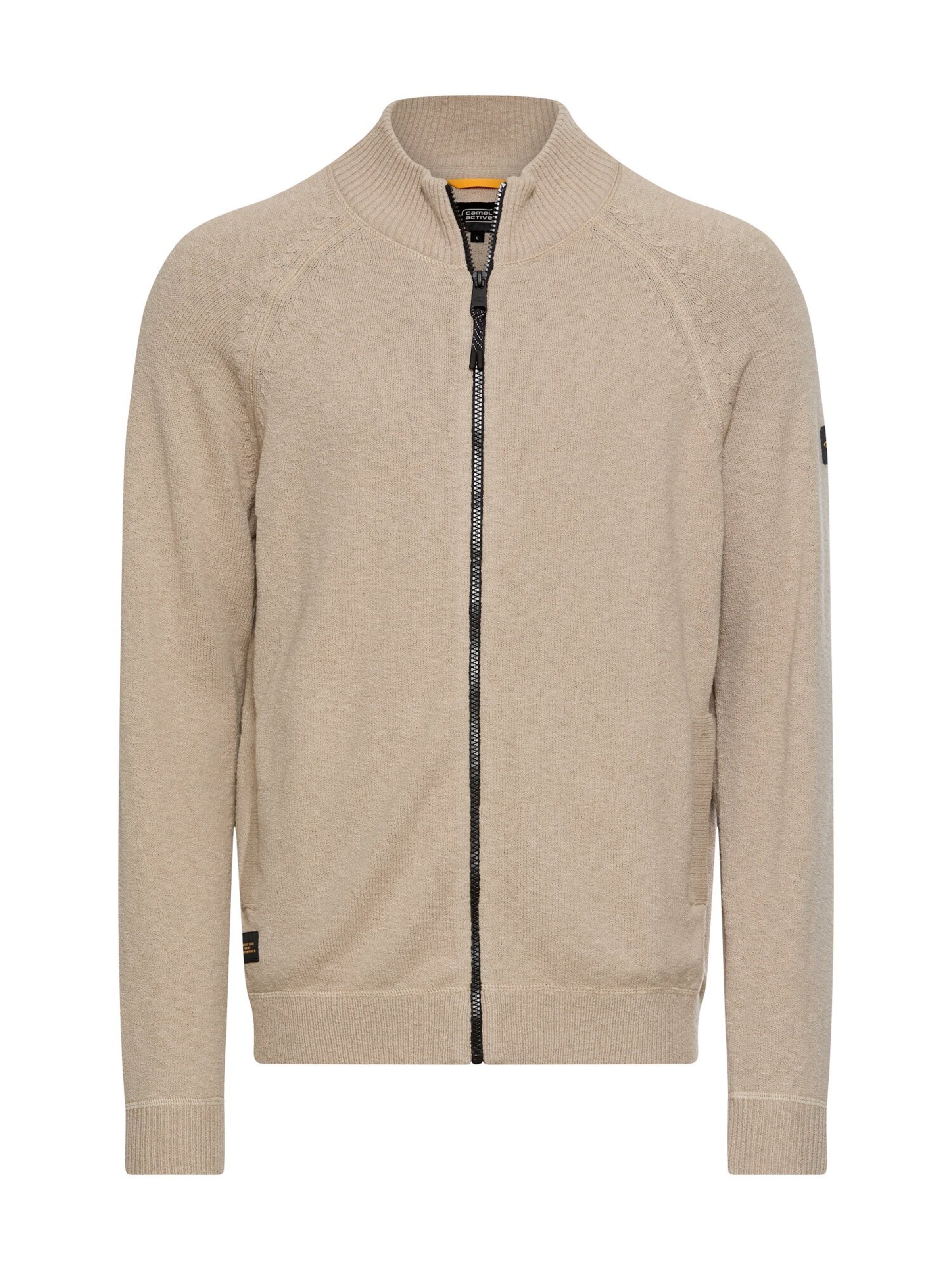 CAMEL ACTIVE Strickjacke in Beige: Vorderseite