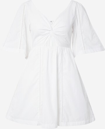 Robe Abercrombie & Fitch en blanc : devant