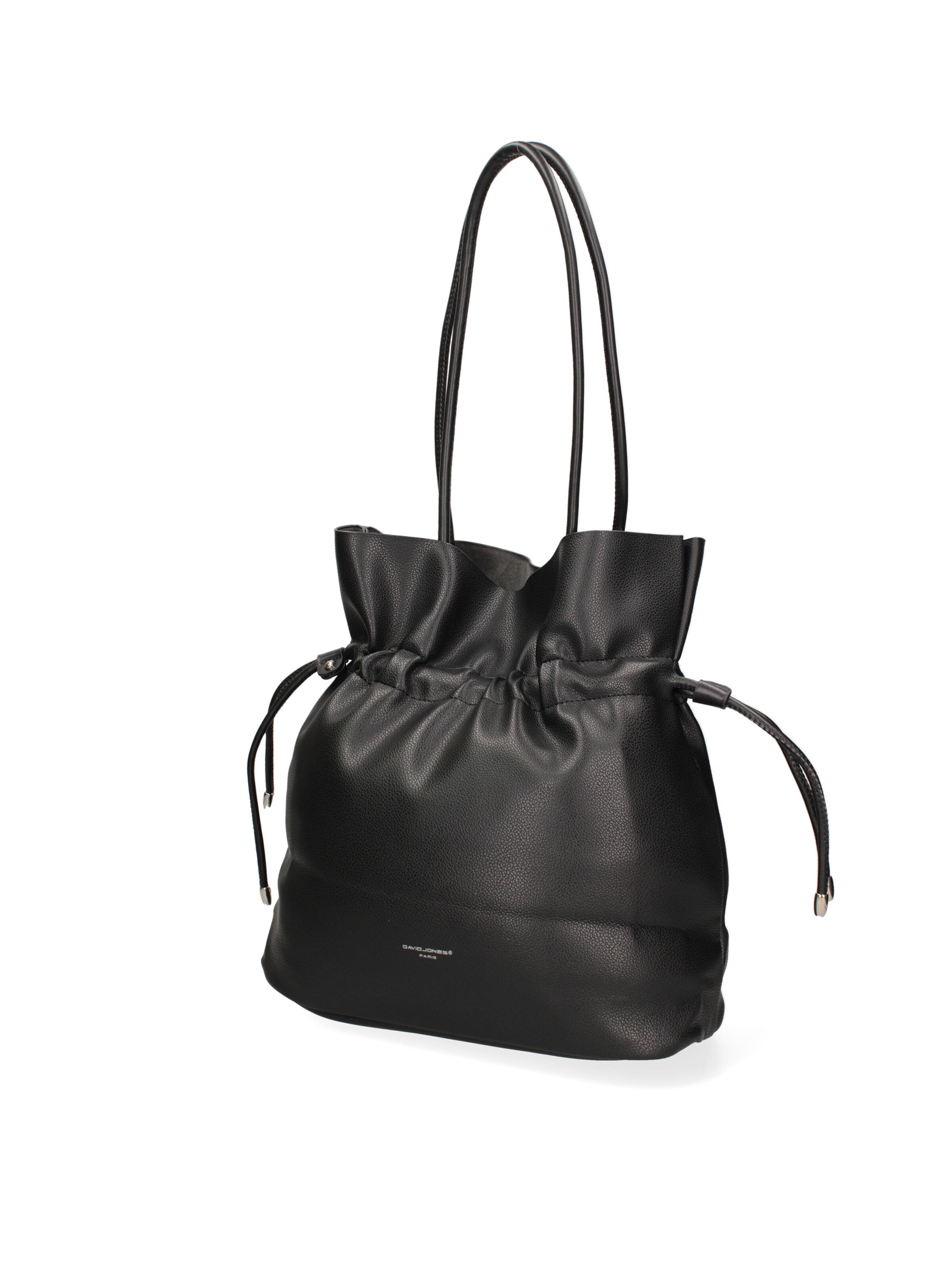 Borsa a spalla 'Borsa a Spalla Donna David Jones PVC con Zip e Manici Resina' di David Jones in nero