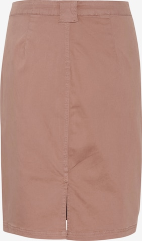 Cream Skirt 'Carva' in Brown