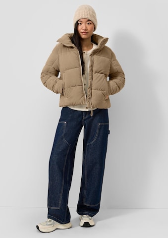 Veste d’hiver QS en marron : devant