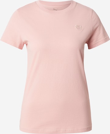 Tricou 'ESS ELEVATED' de la PUMA pe roz: față
