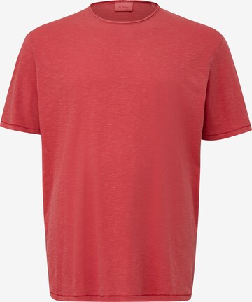 s.Oliver Men Big Sizes Shirt in Red: front
