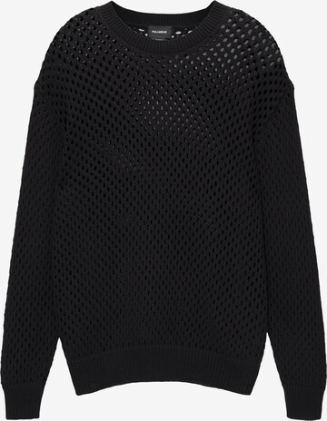 Pull-over Pull&Bear en noir : devant