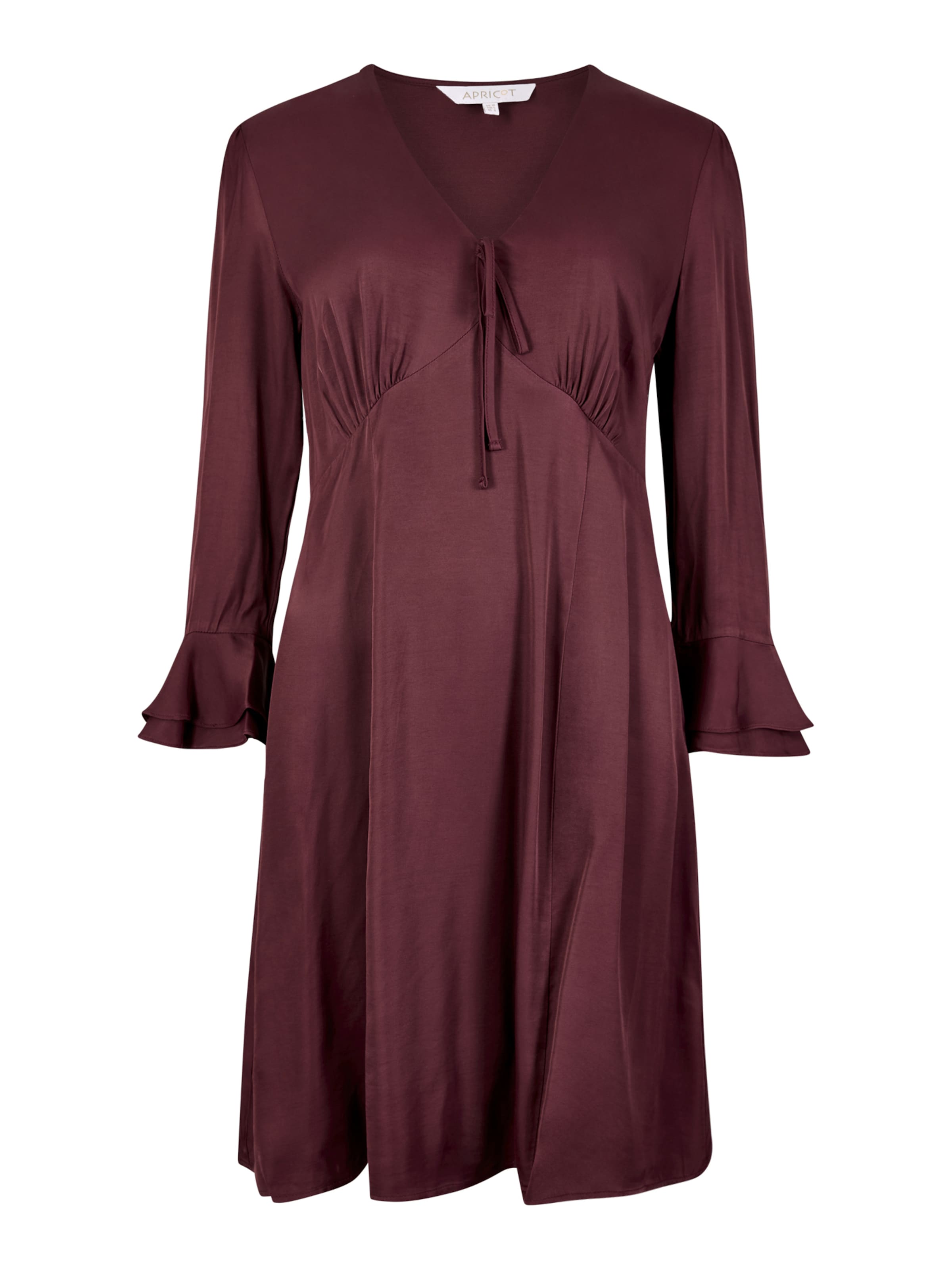 Apricot Kleid in Rot: Vorderseite
