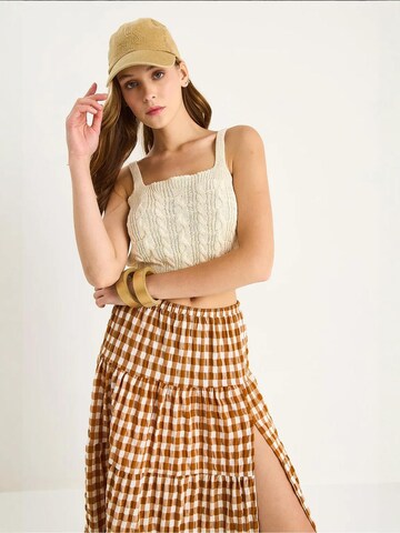 Bianco Lucci - Top de malha em bege