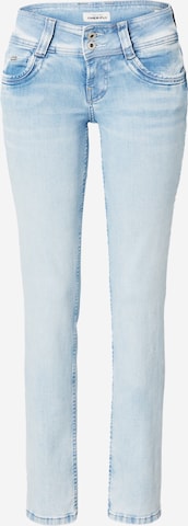 Coupe slim Jean 'GEN' Pepe Jeans en bleu : devant