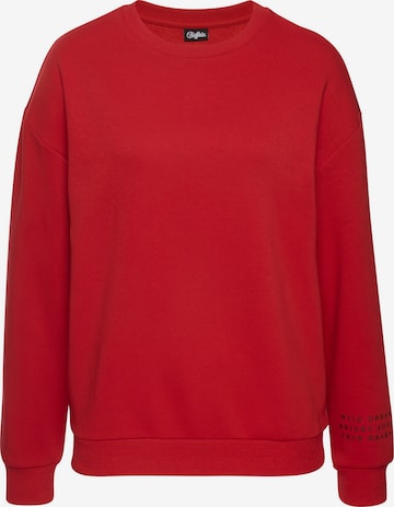 BUFFALO Sweatshirt in Rot: Vorderseite