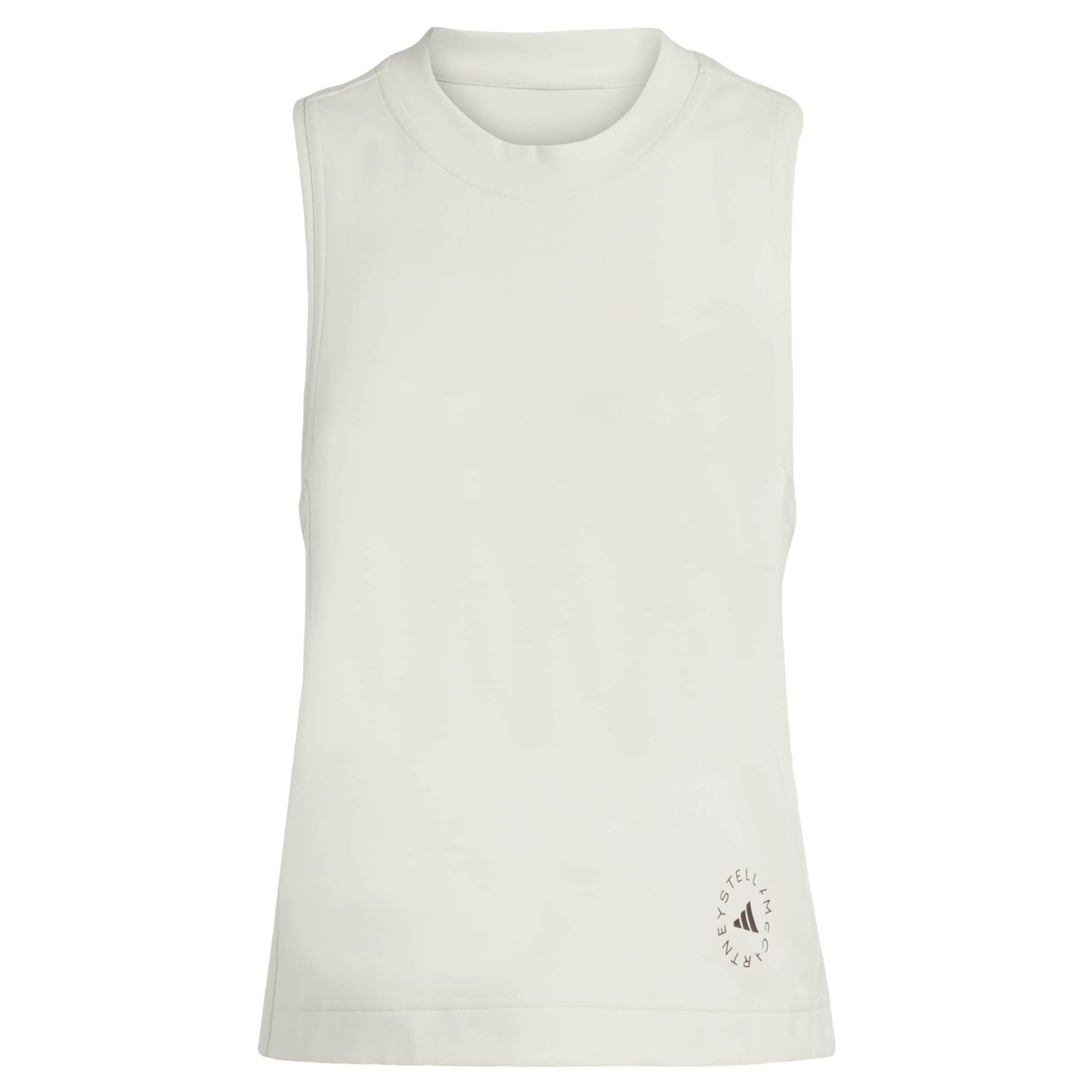 ADIDAS BY STELLA MCCARTNEY - Top deportivo 'Logo' en beige: frente