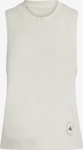 ADIDAS BY STELLA MCCARTNEY Sports Top 'Logo' in Beige: front