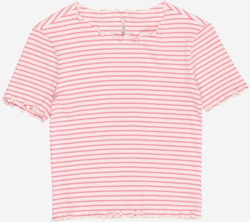 T-Shirt 'Gila' KIDS ONLY en rose : devant