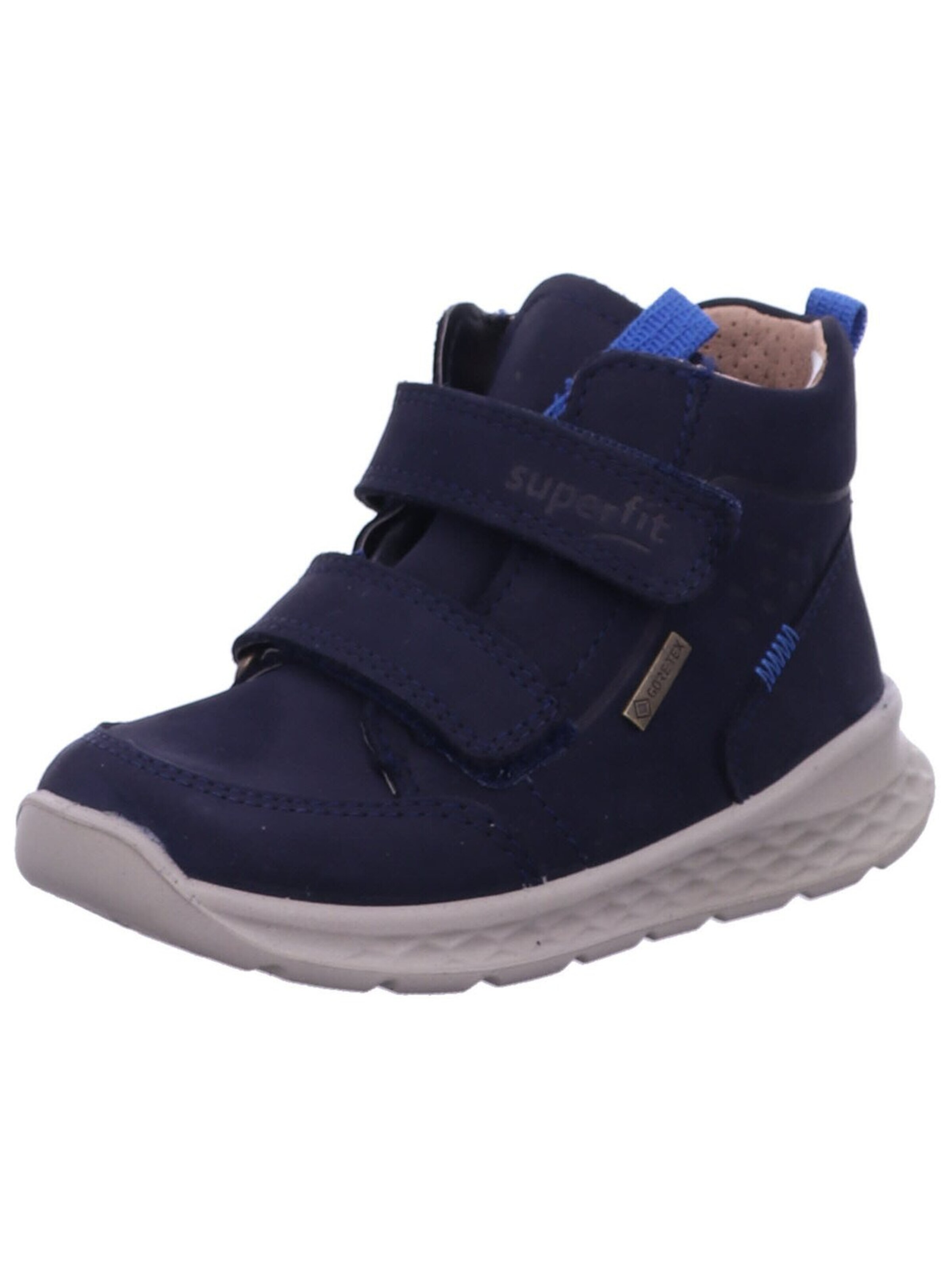 Stivale 'Stiefel Jungen 1-000367 8000 Echtleder in blau' di SUPERFIT in blu: frontale