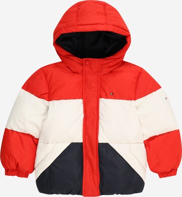 TOMMY HILFIGER - Casaco de inverno em vermelho: frente