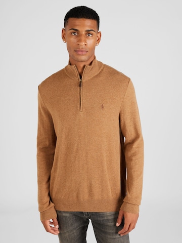 Polo Ralph Lauren Пуловер в кафяво: отпред