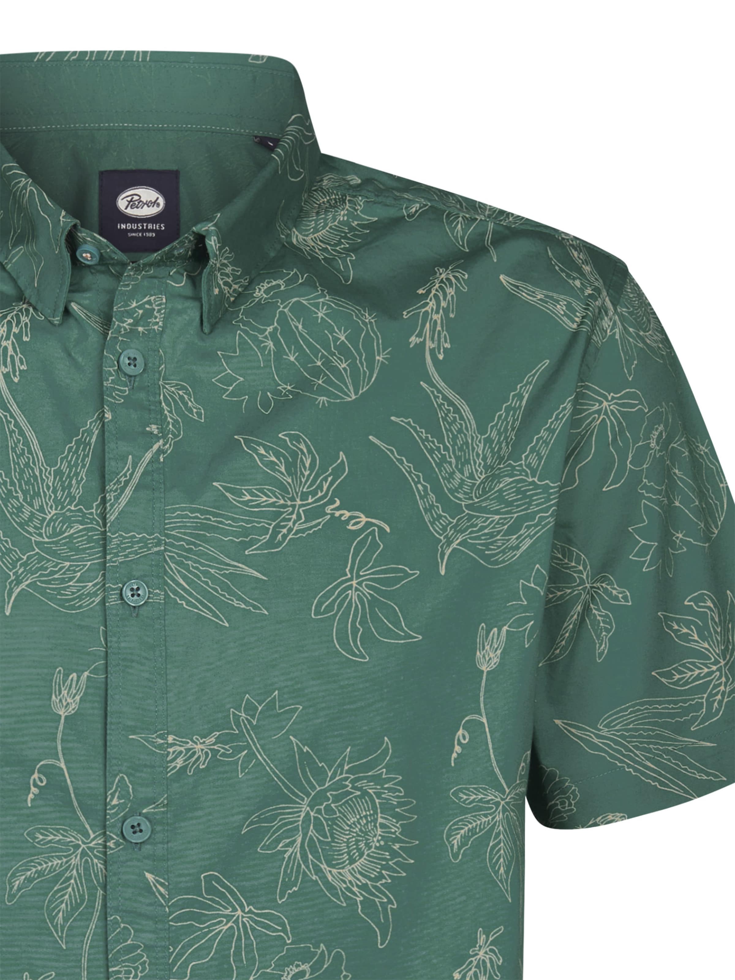 Coupe slim Chemise Petrol Industries en vert