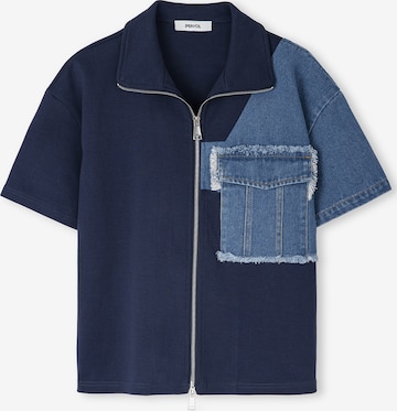 Ipekyol Sweatvest in Blauw: voorkant