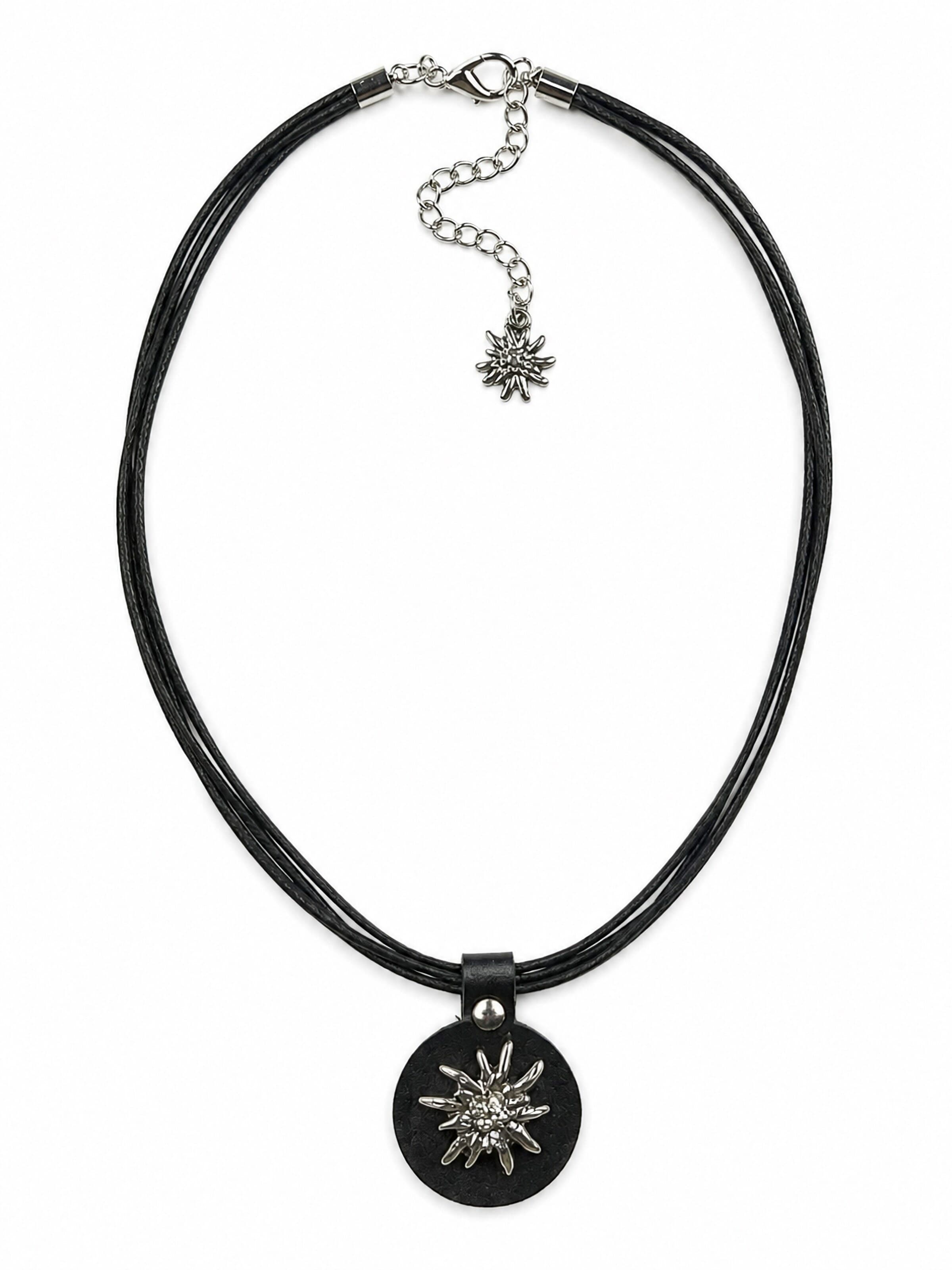Allgäu Rebell Necklace 'Tonerl' in Black: front
