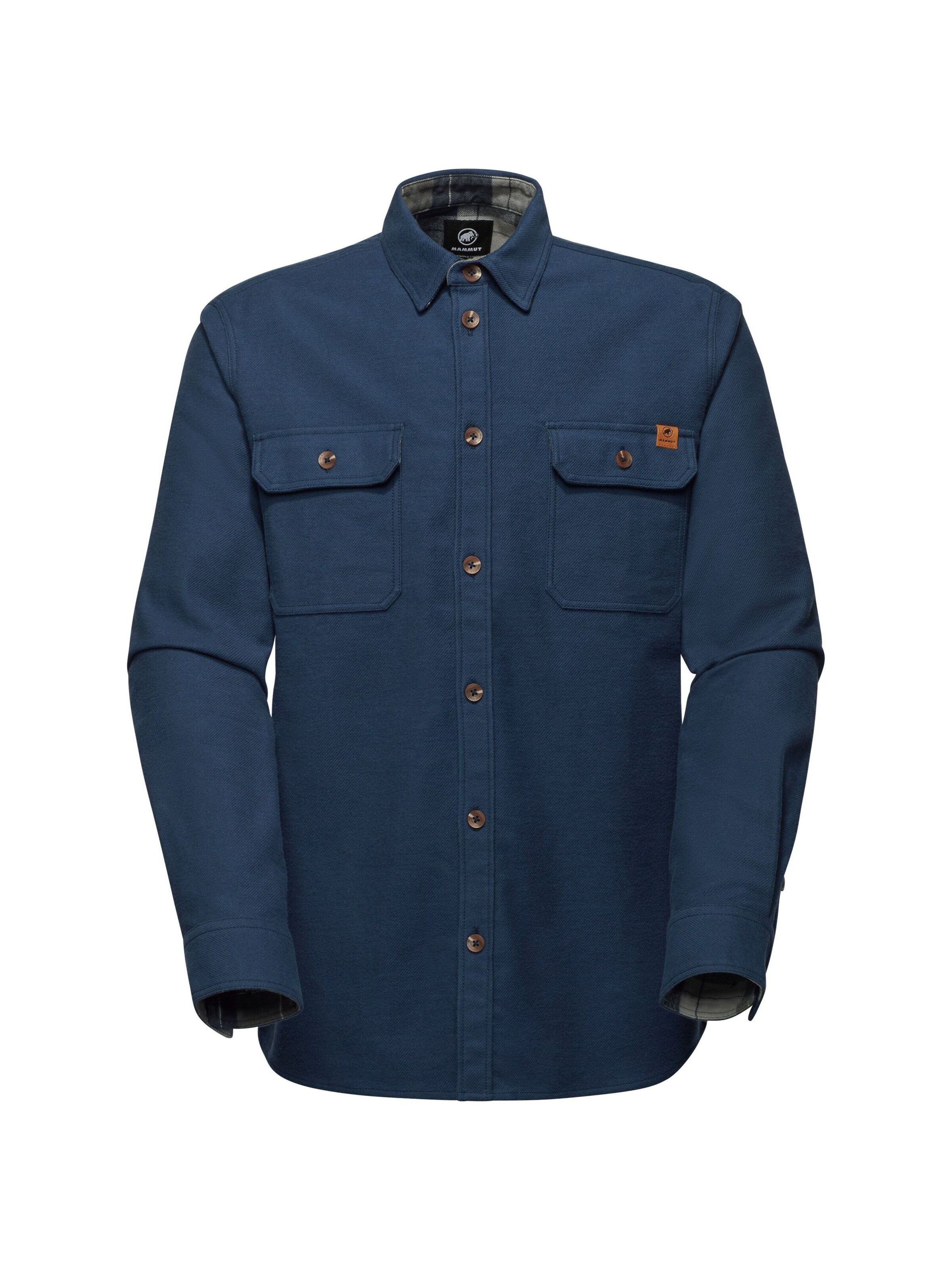 MAMMUT Regular Fit Funktionshemd in Blau: Vorderseite