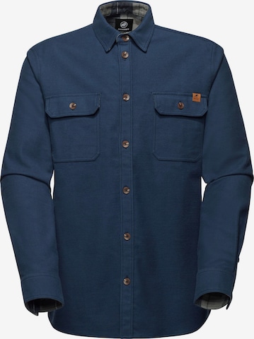 MAMMUT Regular Fit Funktionshemd in Blau: Vorderseite