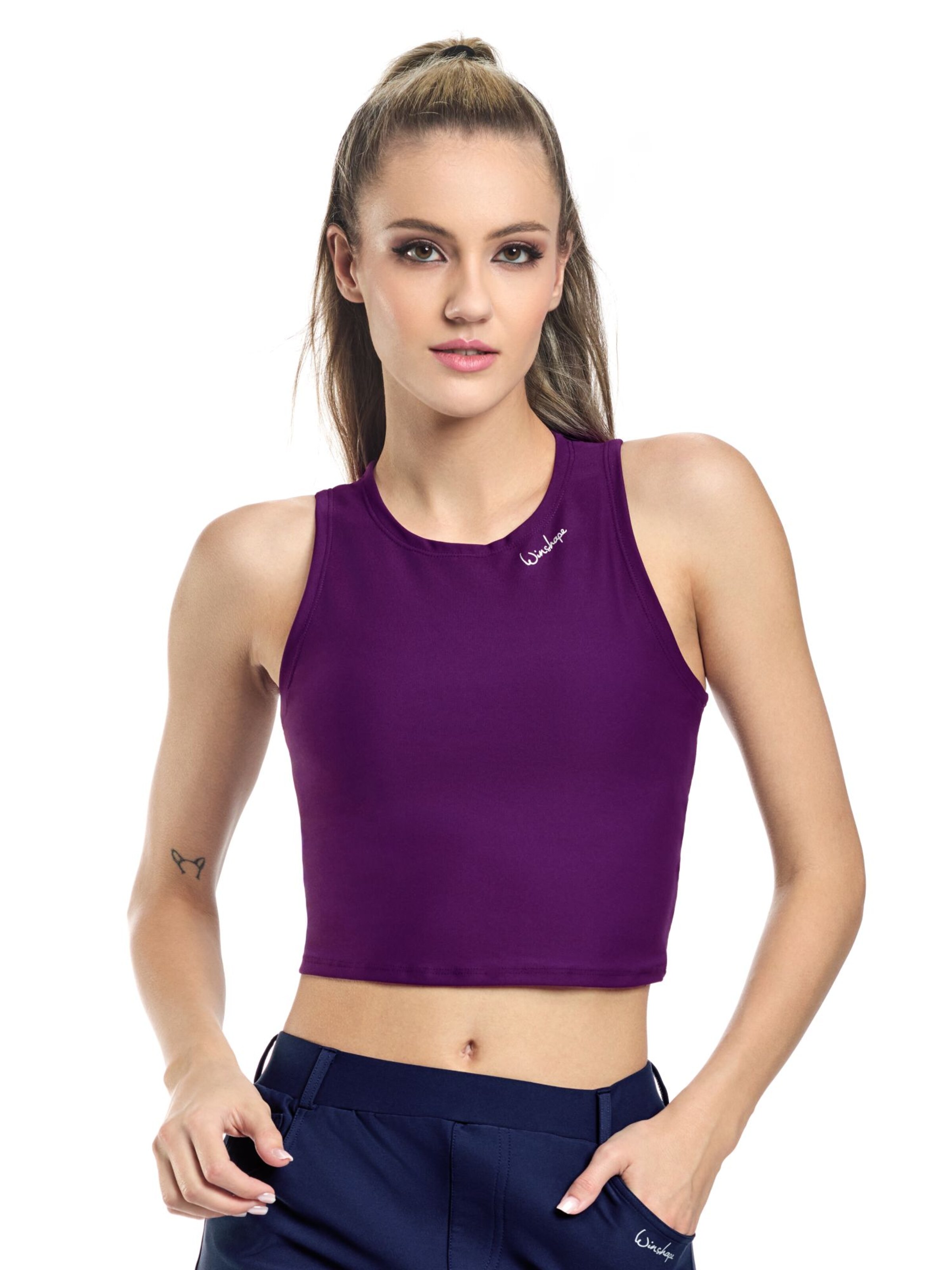 Haut de sport 'AET136C' Winshape en violet : devant