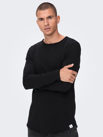 Only & Sons Shirt 'BENNE' in Zwart