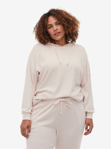 Sweat-shirt 'MRIKA' Zizzi en beige