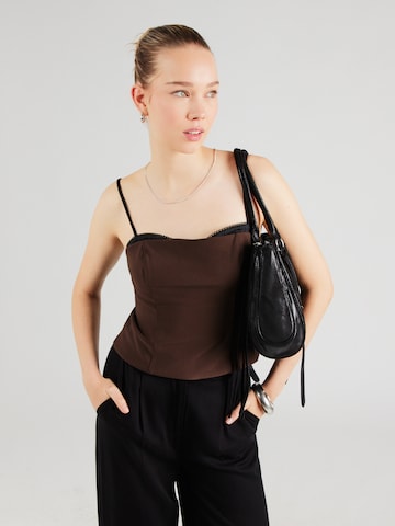 Abercrombie & Fitch Top in Braun: Vorderseite