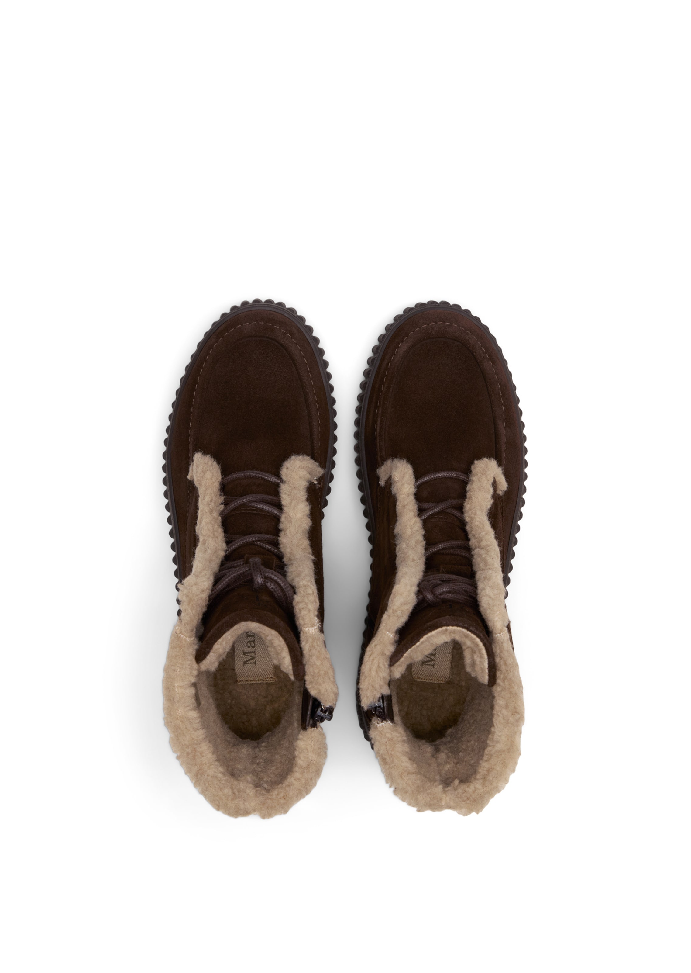 Marc O'Polo Lace-up boot 'Bianca' in Brown