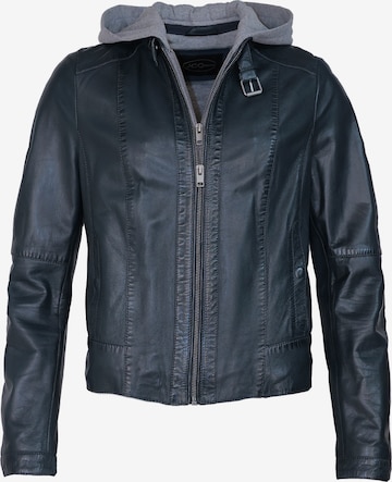 JCC Lederjacke in Blau: Vorderseite