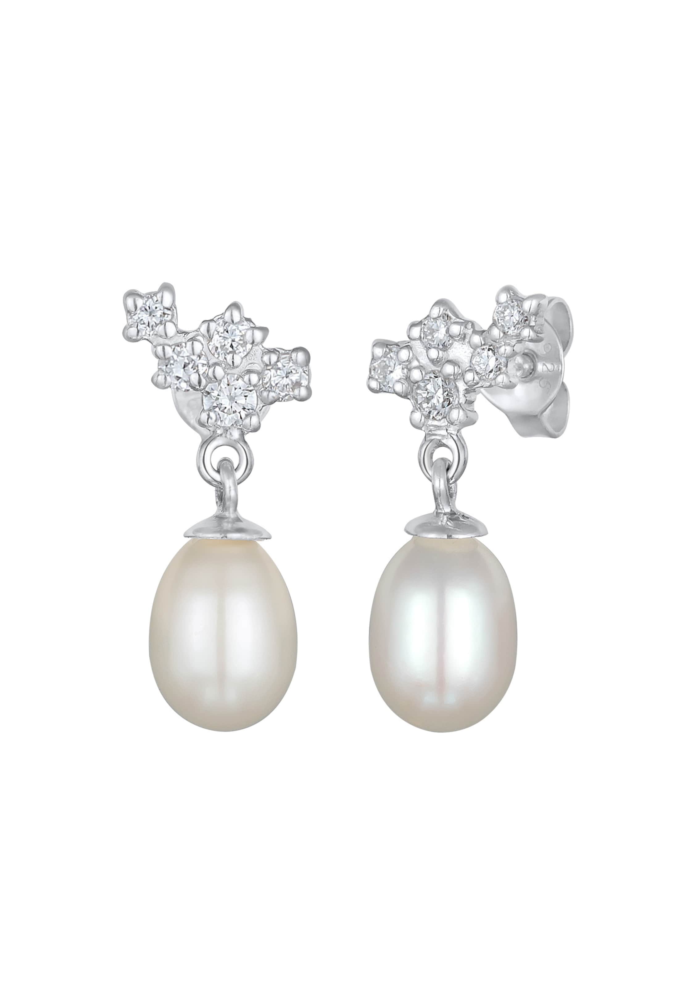 Elli DIAMONDS Ohrringe in Silber: Vorderseite