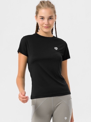 MOROTAI Performance Shirt 'Naka' in Black: front