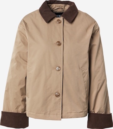 PIECES Демисезонная куртка 'PCJORMA' в Серый: спереди