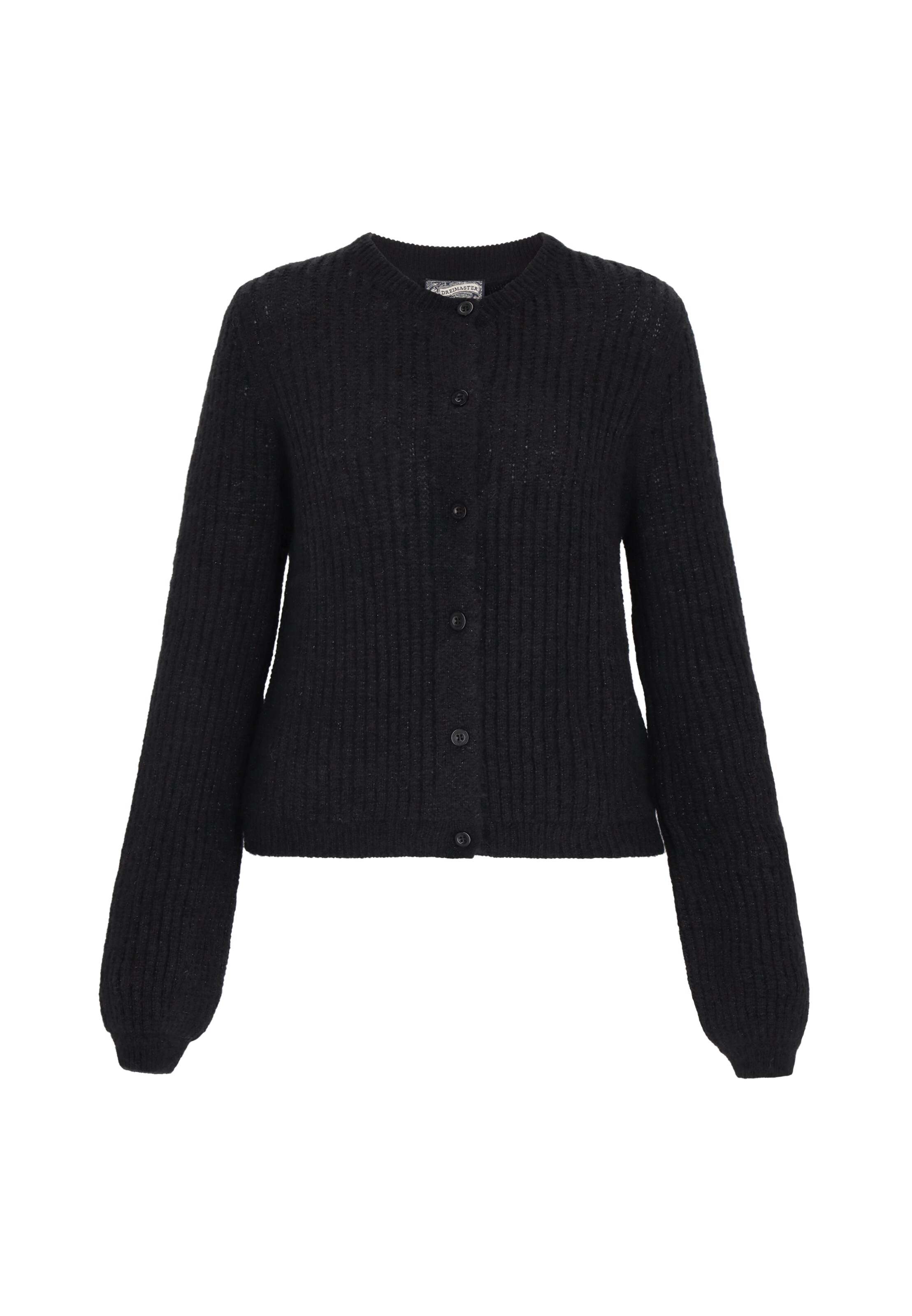 Cardigan DreiMaster Vintage en noir : devant